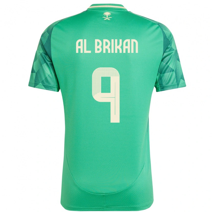 Danxen Kid Saudi Arabia Feras Al Brikan #9 Green Home Jersey 24-26 T-Shirt