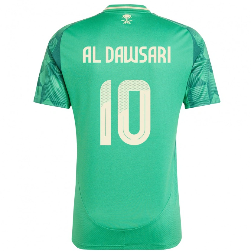 Danxen Kid Saudi Arabia Salem Al Dawsari #10 Green Home Jersey 24-26 T-Shirt