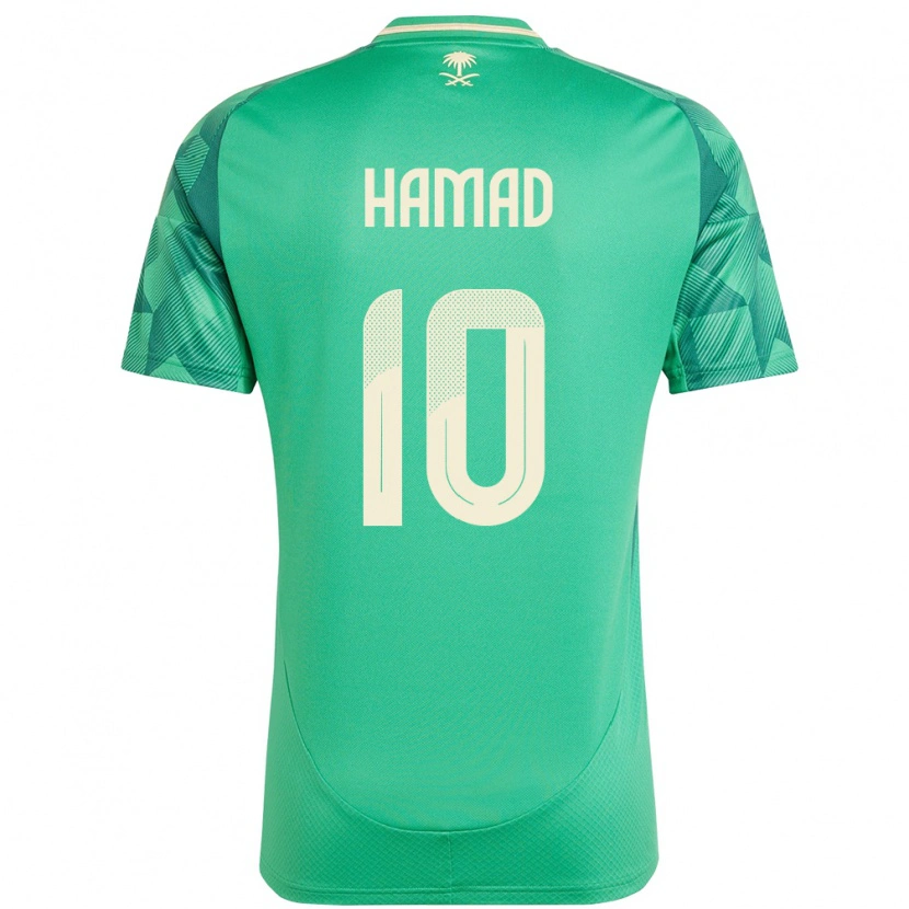 Danxen Kid Saudi Arabia Sarah Hamad #10 Green Home Jersey 24-26 T-Shirt