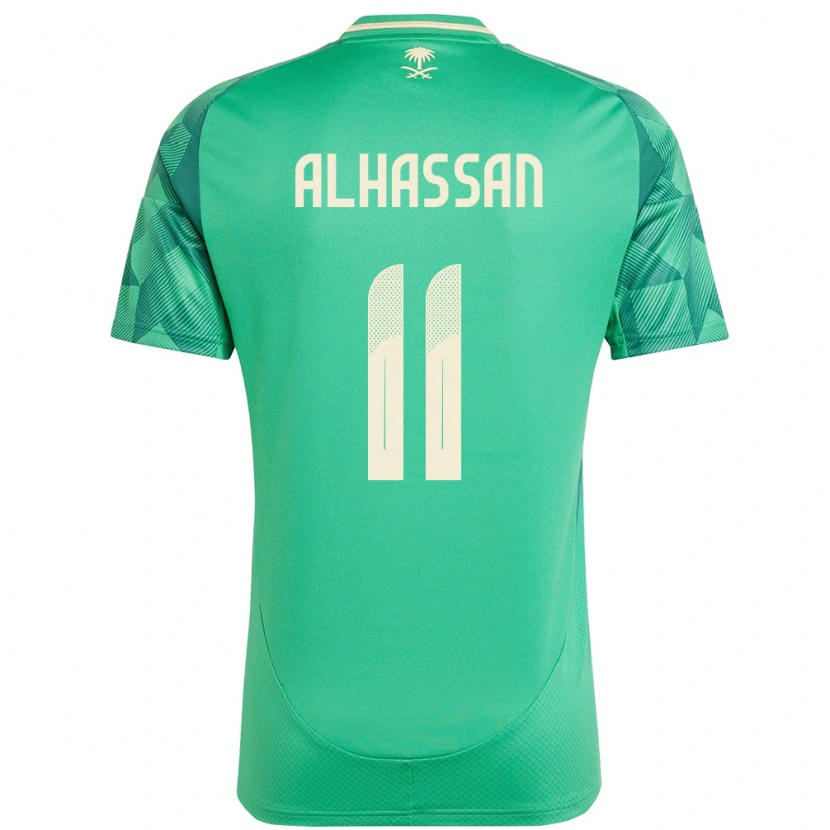 Danxen Kid Saudi Arabia Abbas Alhassan #11 Green Home Jersey 24-26 T-Shirt