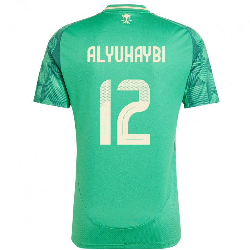 Danxen Kid Saudi Arabia Ammar Alyuhaybi #12 Green Home Jersey 24-26 T-Shirt