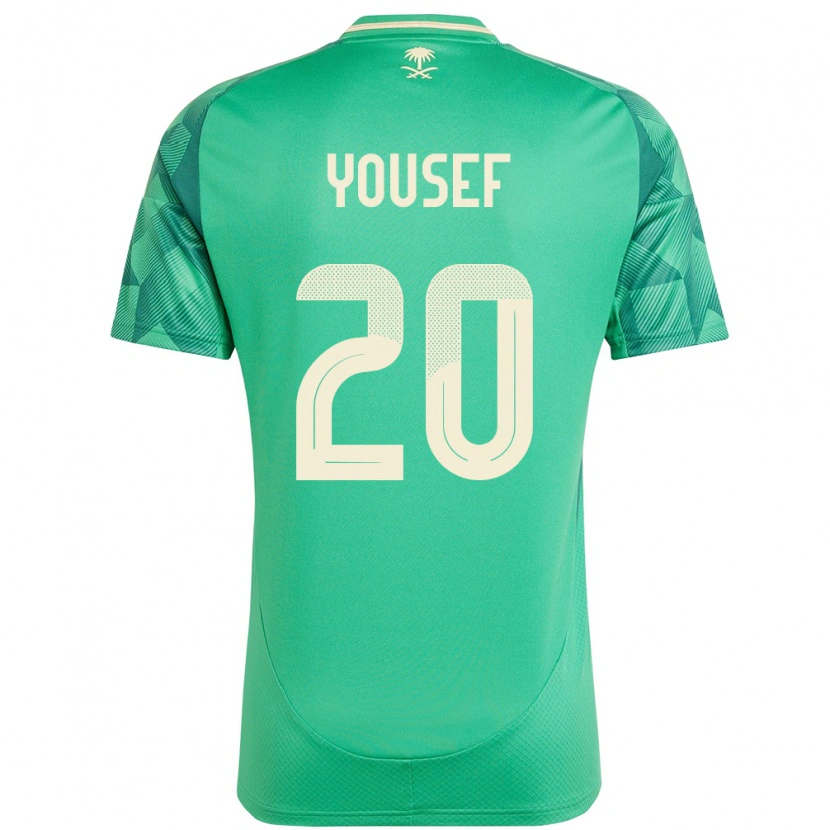 Danxen Kid Saudi Arabia Fares Yousef #20 Green Home Jersey 24-26 T-Shirt