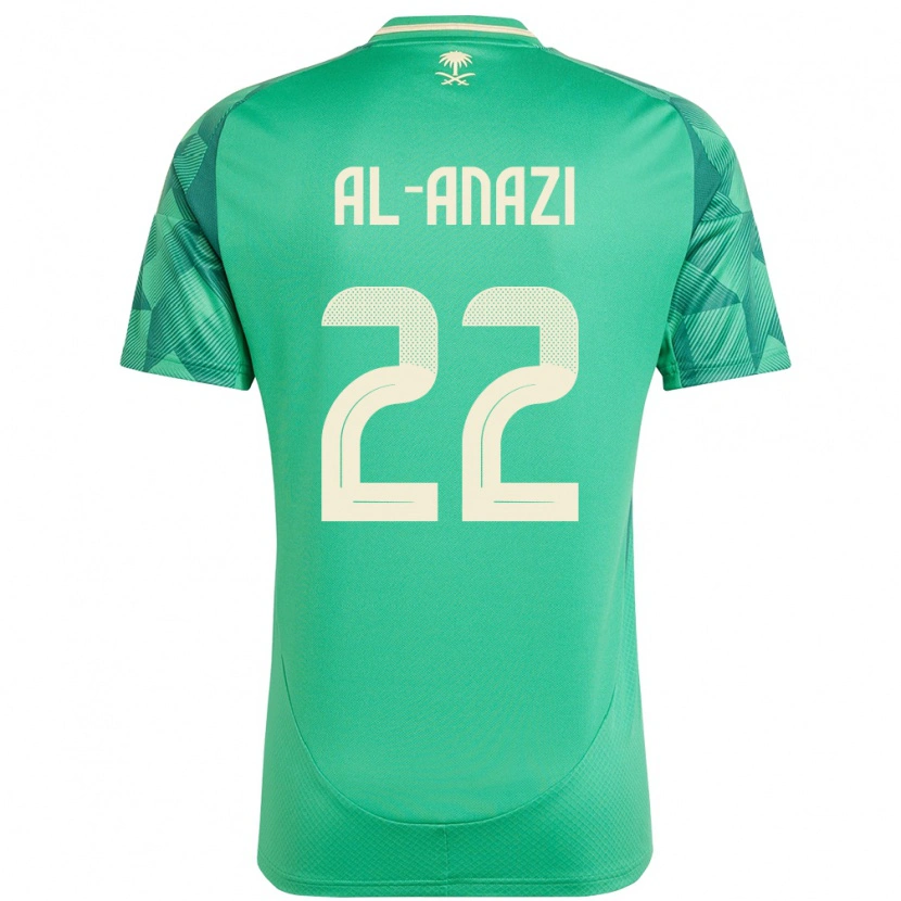 Danxen Kid Saudi Arabia Lama Al Anazi #22 Green Home Jersey 24-26 T-Shirt