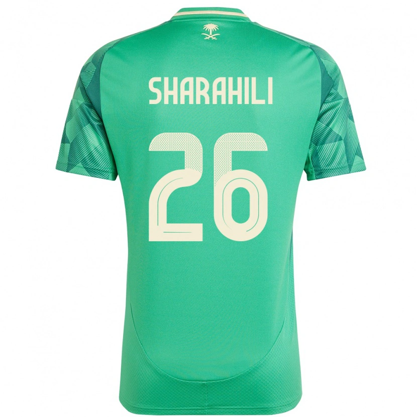 Danxen Kid Saudi Arabia Riyadh Sharahili #26 Green Home Jersey 24-26 T-Shirt