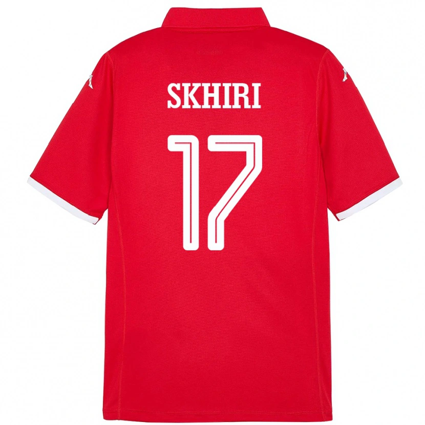 Danxen Kid Tunisia Ellyes Skhiri #17 Red Home Jersey 24-26 T-Shirt