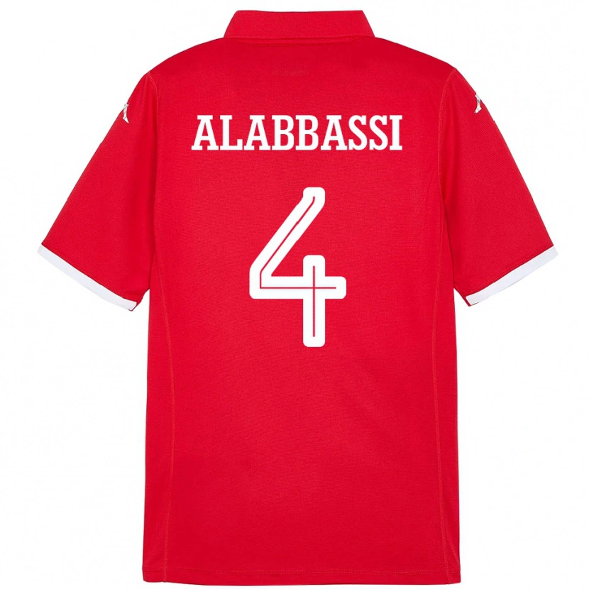 Danxen Kid Tunisia Chaima Alabbassi #4 Red Home Jersey 24-26 T-Shirt