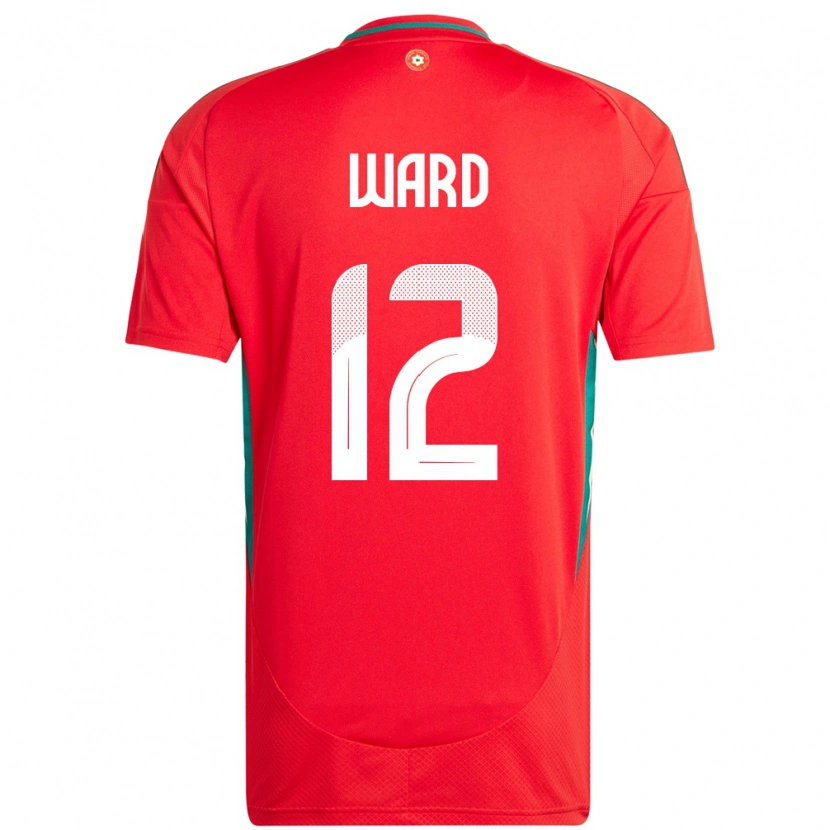 Danxen Kid Wales Danny Ward #12 Red Home Jersey 24-26 T-Shirt