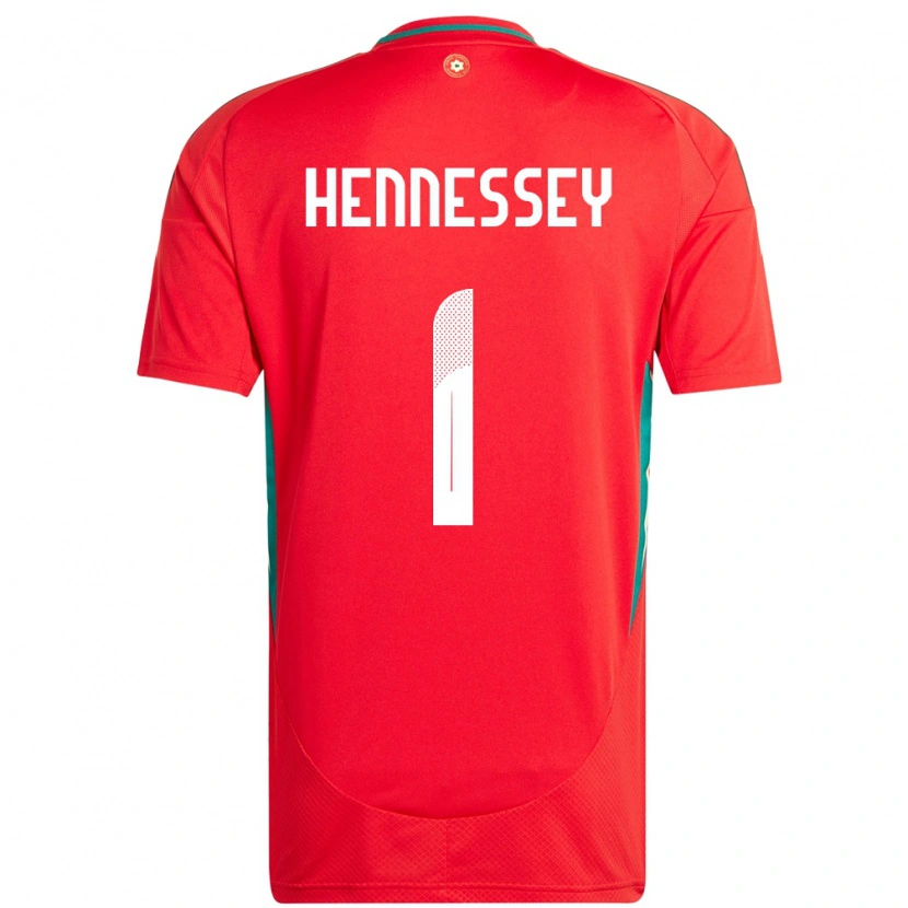 Danxen Kid Wales Wayne Hennessey #1 Red Home Jersey 24-26 T-Shirt