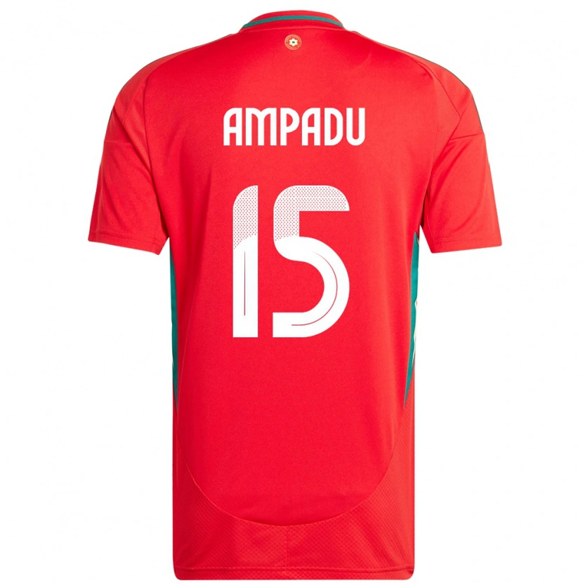 Danxen Kid Wales Ethan Ampadu #15 Red Home Jersey 24-26 T-Shirt