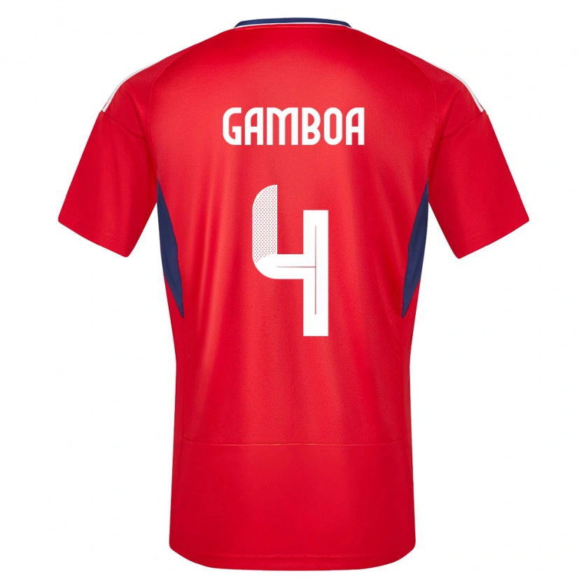 Danxen Kid Costa Rica Alexis Gamboa #4 Red Home Jersey 24-26 T-Shirt