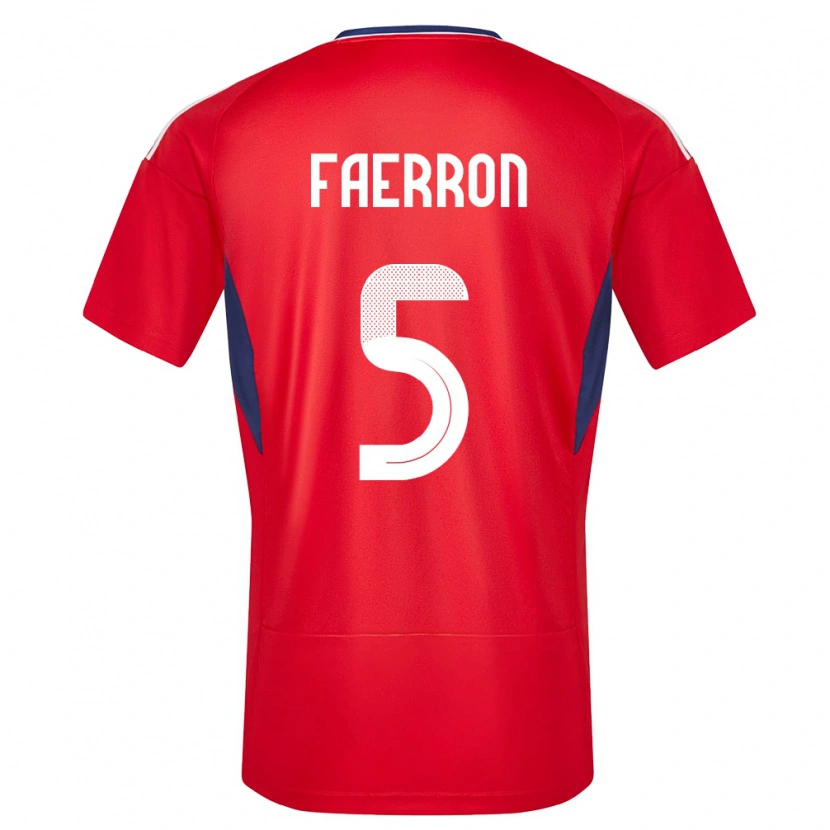 Danxen Kid Costa Rica Fernán Faerron #5 Red Home Jersey 24-26 T-Shirt