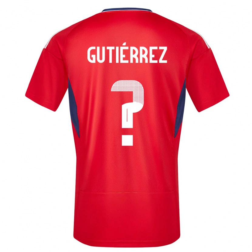 Danxen Kid Costa Rica Matías Gutiérrez #0 Red Home Jersey 24-26 T-Shirt