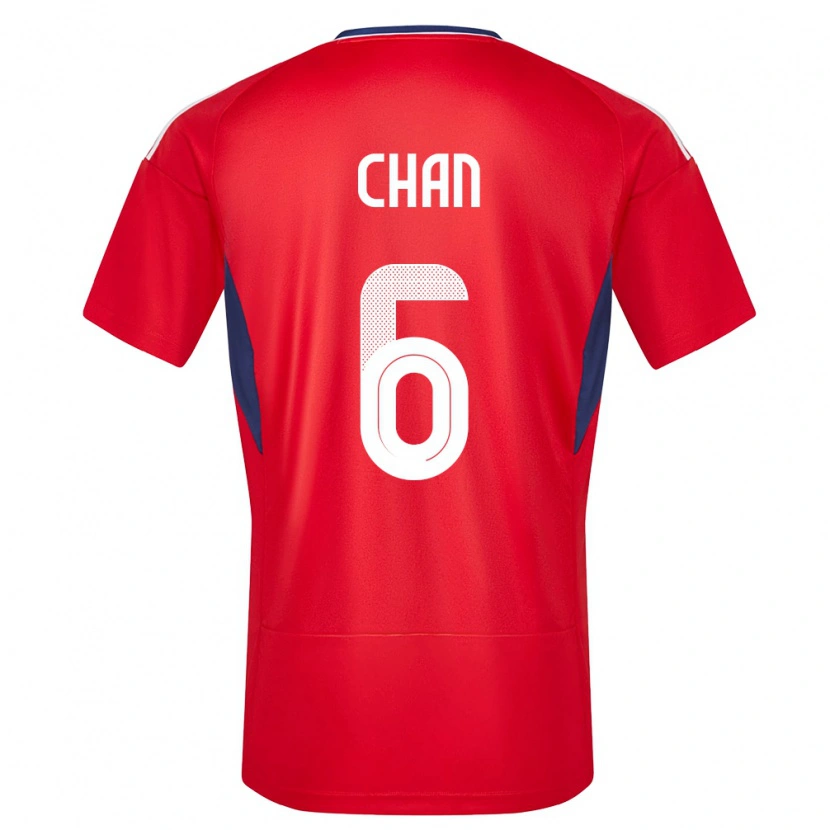 Danxen Kid Costa Rica Gabriel Chan #6 Red Home Jersey 24-26 T-Shirt