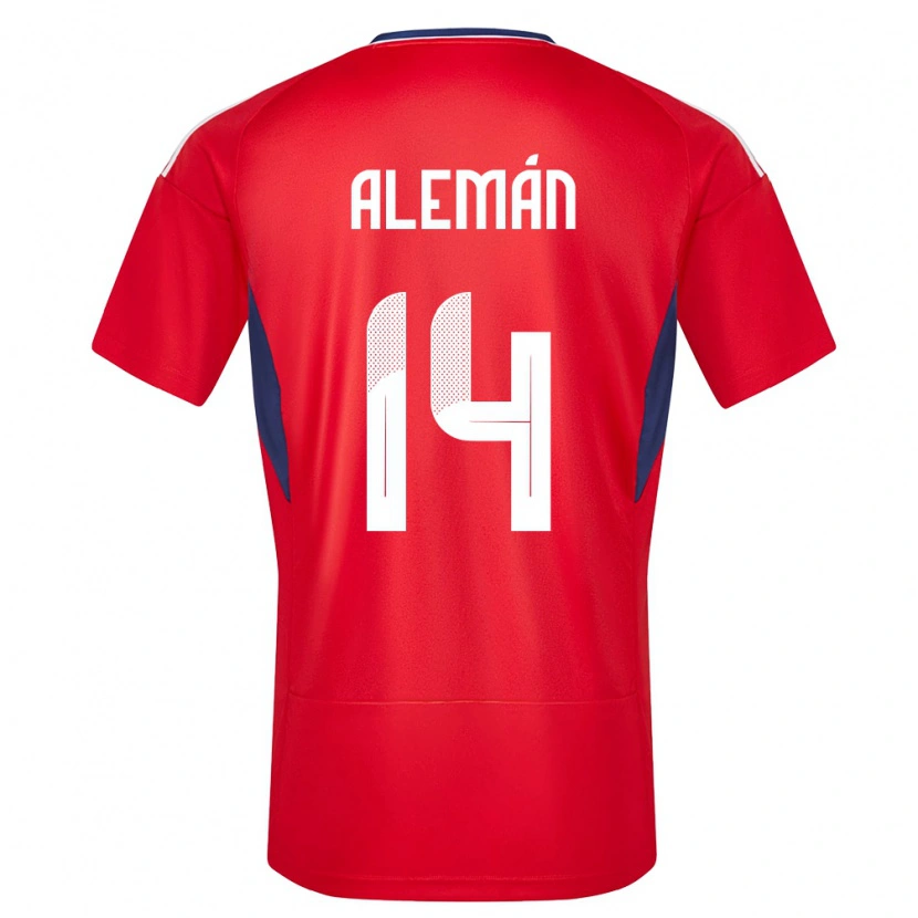 Danxen Kid Costa Rica Jeremy Alemán #14 Red Home Jersey 24-26 T-Shirt