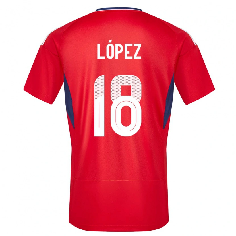 Danxen Kid Costa Rica Jafeth López #18 Red Home Jersey 24-26 T-Shirt