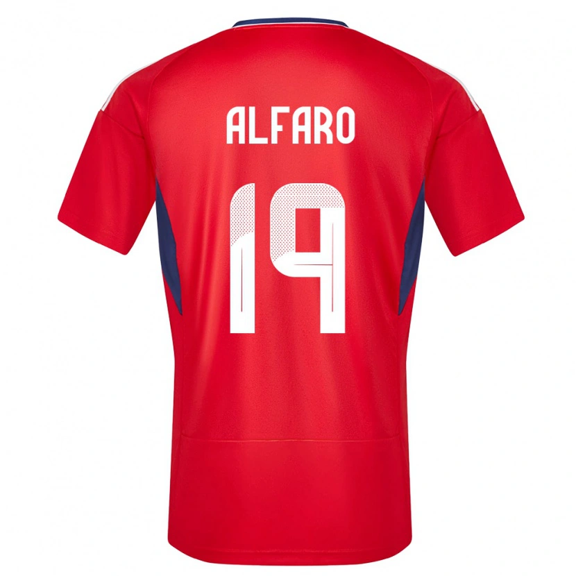 Danxen Kid Costa Rica Leonardo Alfaro #19 Red Home Jersey 24-26 T-Shirt