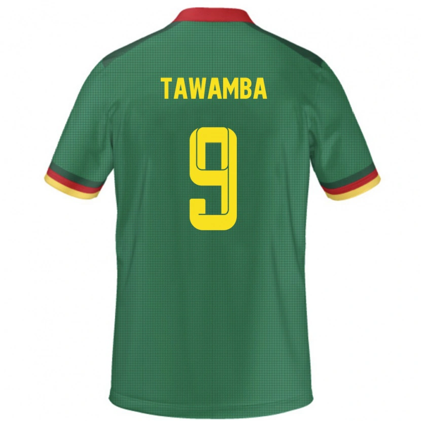 Danxen Kid Cameroon Leandre Tawamba #9 Green Home Jersey 24-26 T-Shirt