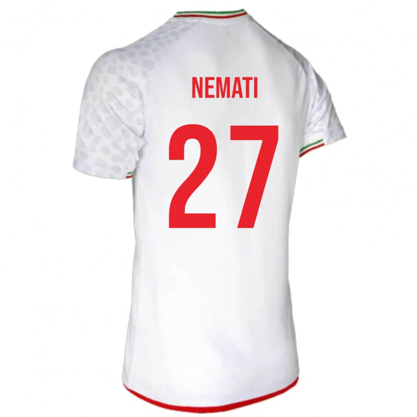 Danxen Kid Iran Ali Nemati #27 White Home Jersey 24-26 T-Shirt