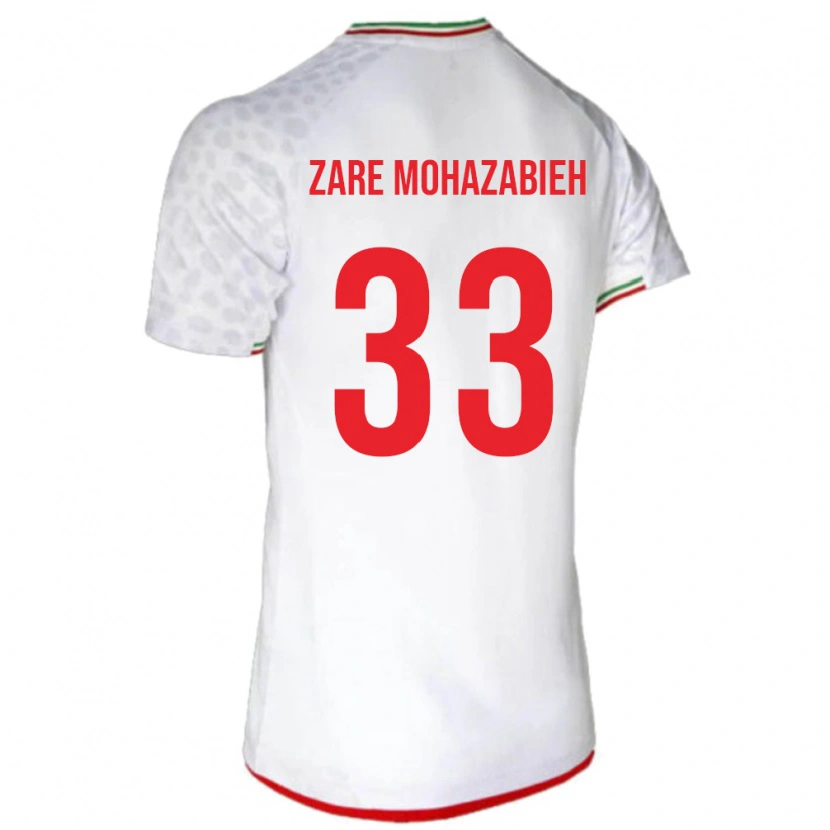 Danxen Kid Iran Mehdi Zare Mohazabieh #33 White Home Jersey 24-26 T-Shirt