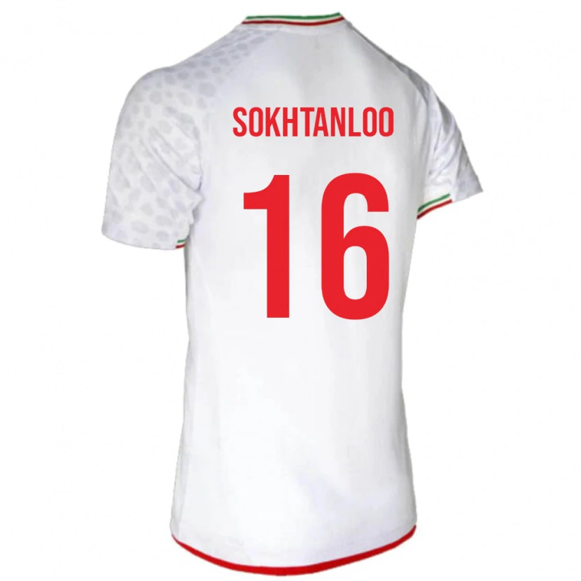 Danxen Kid Iran Abolfazl Sokhtanloo #16 White Home Jersey 24-26 T-Shirt