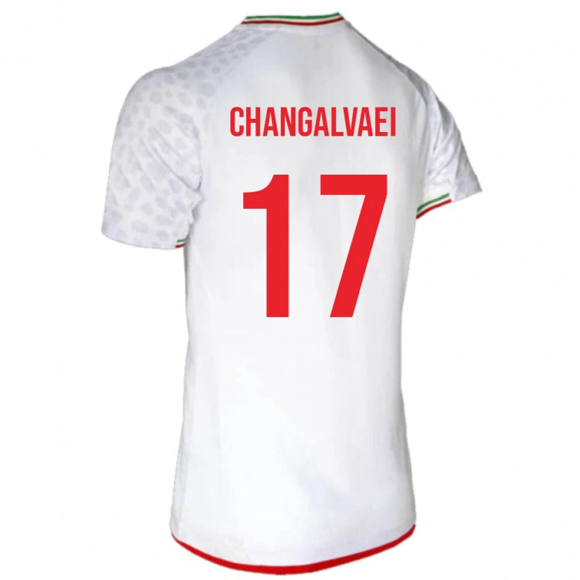 Danxen Kid Iran Amirreza Changalvaei #17 White Home Jersey 24-26 T-Shirt