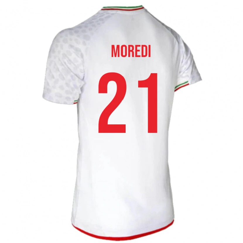 Danxen Kid Iran Abolfazl Moredi #21 White Home Jersey 24-26 T-Shirt