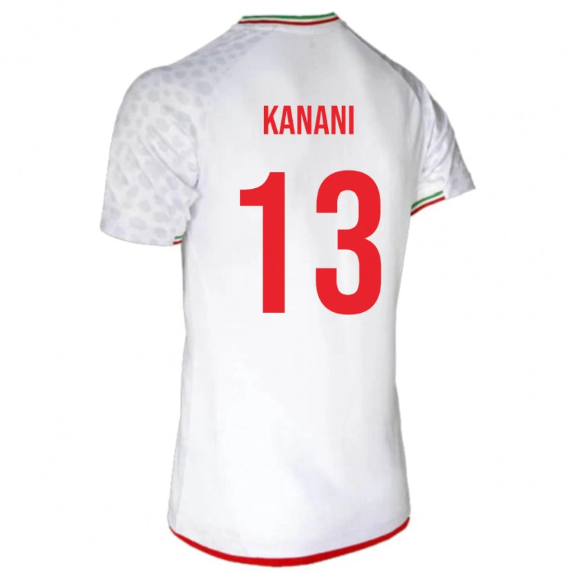 Danxen Kid Iran Hossein Kanani #13 White Home Jersey 24-26 T-Shirt