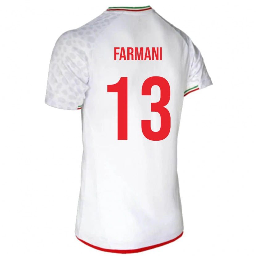 Danxen Kid Iran Yasaman Farmani #13 White Home Jersey 24-26 T-Shirt