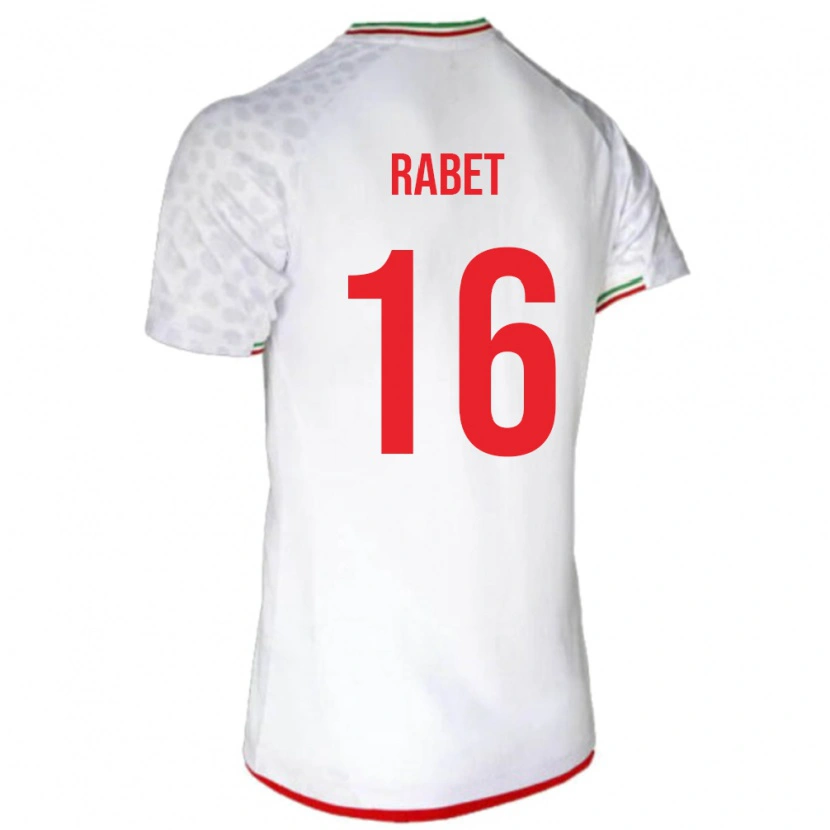 Danxen Kid Iran Fardin Rabet #16 White Home Jersey 24-26 T-Shirt