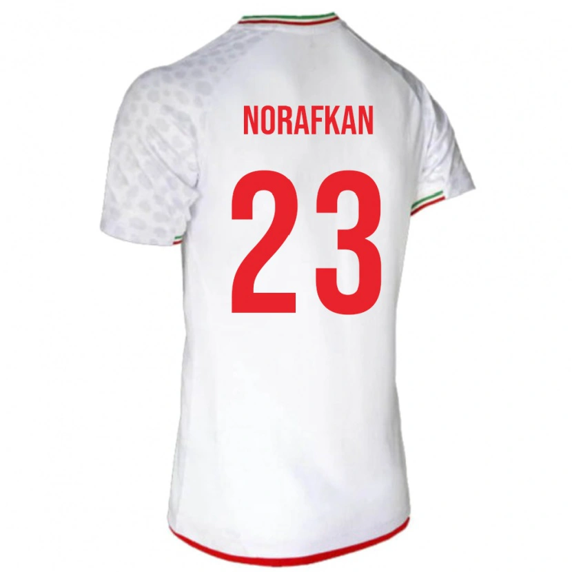 Danxen Kid Iran Omid Norafkan #23 White Home Jersey 24-26 T-Shirt