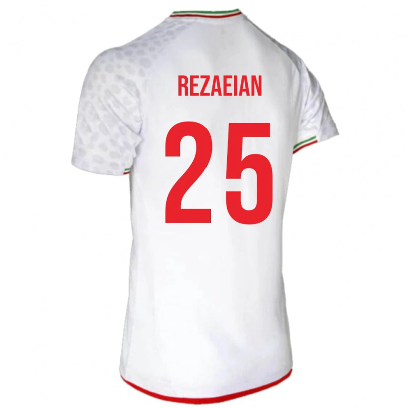 Danxen Kid Iran Ramin Rezaeian #25 White Home Jersey 24-26 T-Shirt