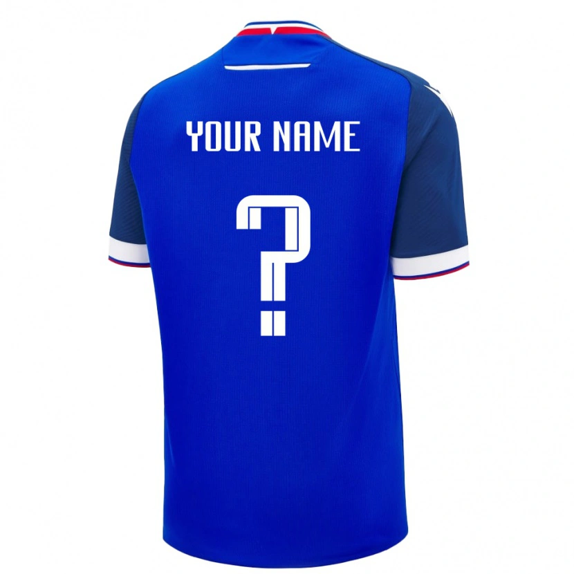 Danxen Kid Slovakia Your Name #0 Blue Home Jersey 24-26 T-Shirt