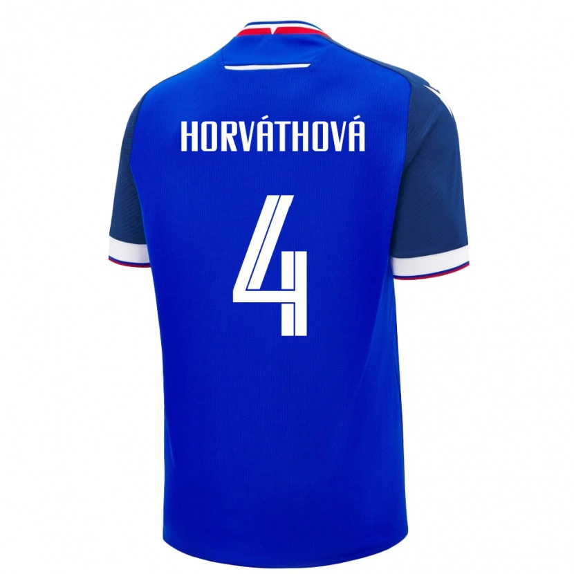 Danxen Kid Slovakia Andrea Horváthová #4 Blue Home Jersey 24-26 T-Shirt