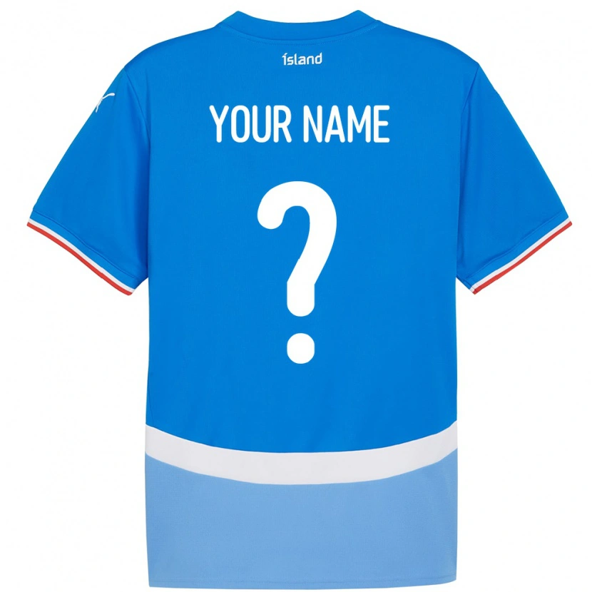 Danxen Kid Iceland Your Name #0 Blue Home Jersey 24-26 T-Shirt