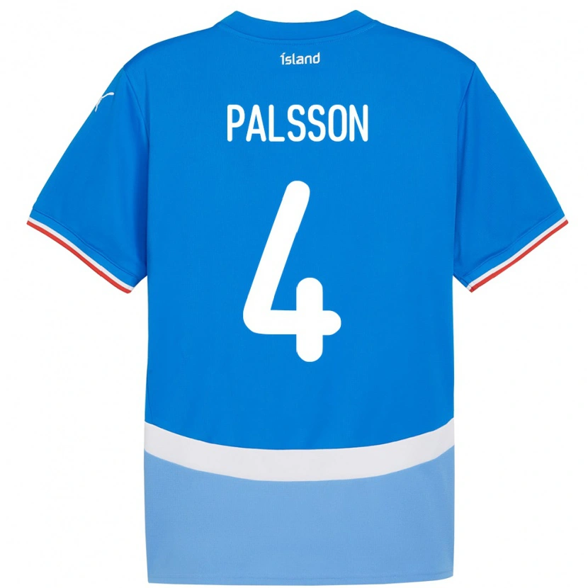 Danxen Kid Iceland Victor Pálsson #4 Blue Home Jersey 24-26 T-Shirt