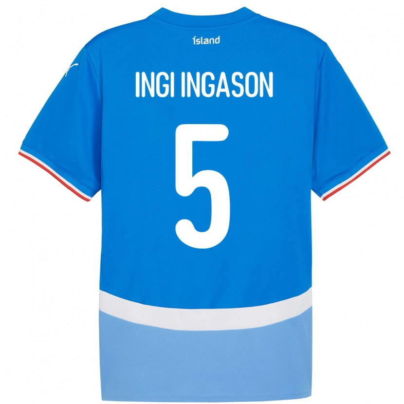 Danxen Kid Iceland Sverrir Ingi Ingason #5 Blue Home Jersey 24-26 T-Shirt