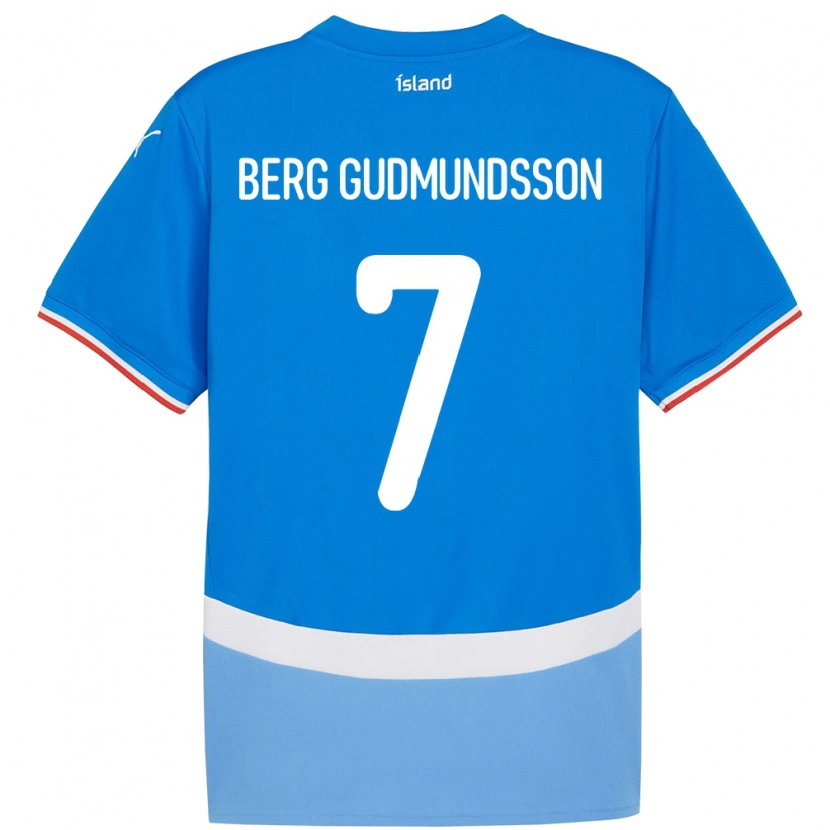 Danxen Kid Iceland Jóhann Berg Gudmundsson #7 Blue Home Jersey 24-26 T-Shirt