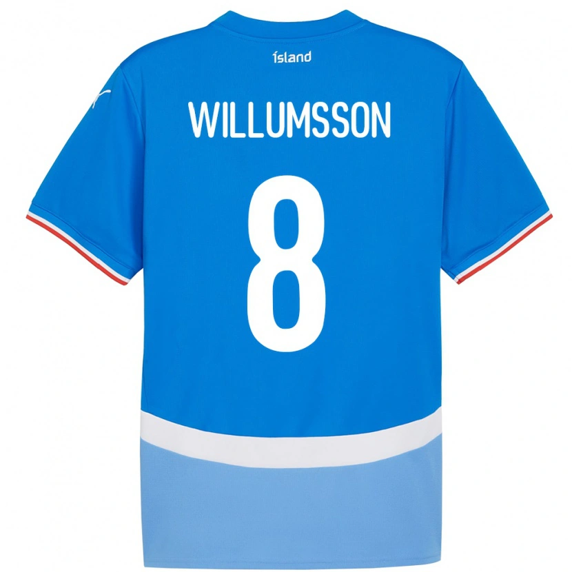 Danxen Kid Iceland Brynjólfur Andersen Willumsson #8 Blue Home Jersey 24-26 T-Shirt