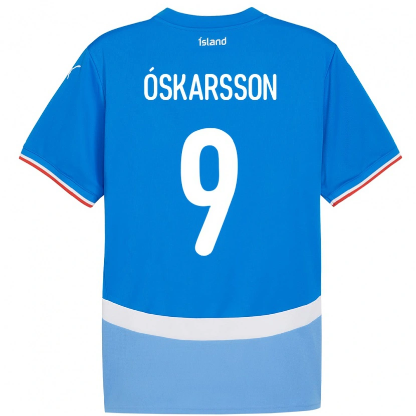 Danxen Kid Iceland Orri Óskarsson #9 Blue Home Jersey 24-26 T-Shirt