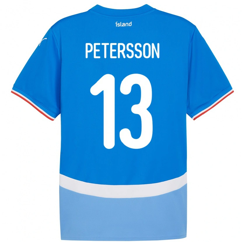 Danxen Kid Iceland Lúkas Petersson #13 Blue Home Jersey 24-26 T-Shirt