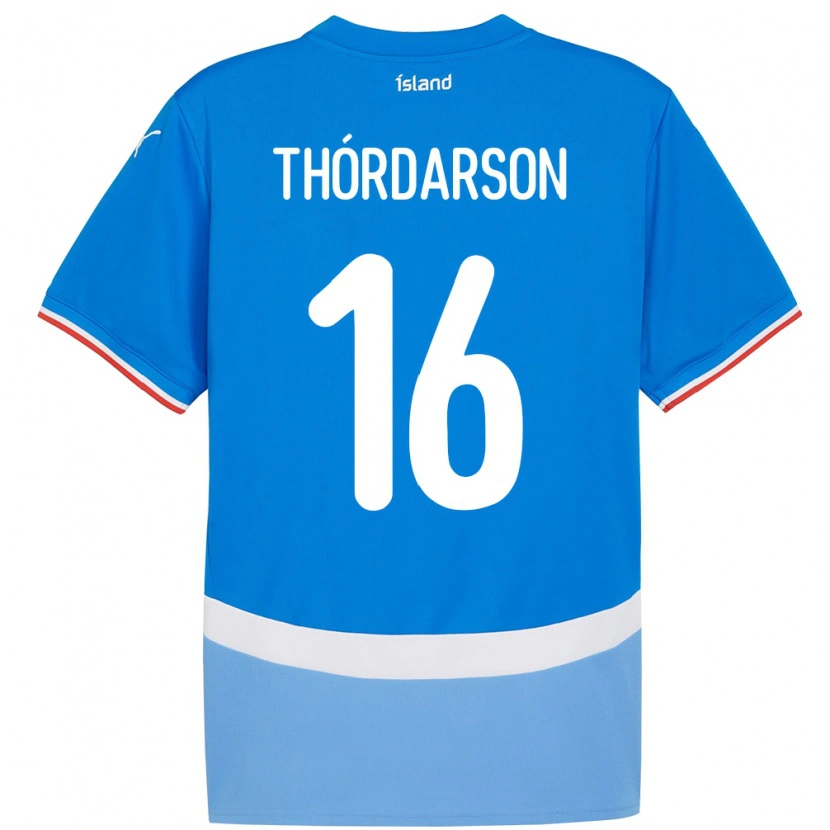 Danxen Kid Iceland Stefán Teitur Thórdarson #16 Blue Home Jersey 24-26 T-Shirt