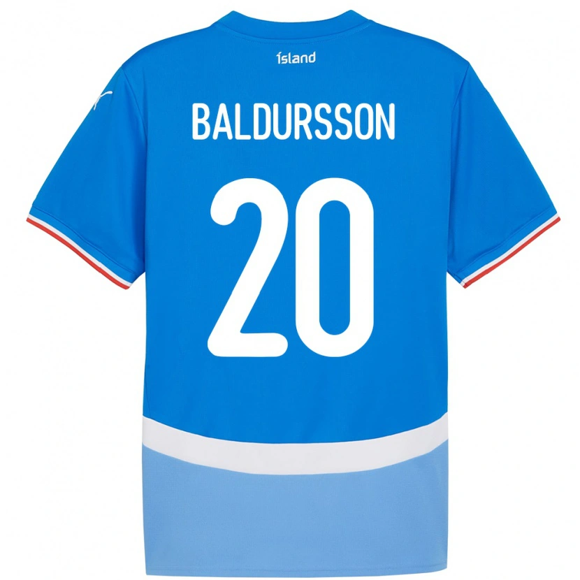 Danxen Kid Iceland Andri Fannar Baldursson #20 Blue Home Jersey 24-26 T-Shirt