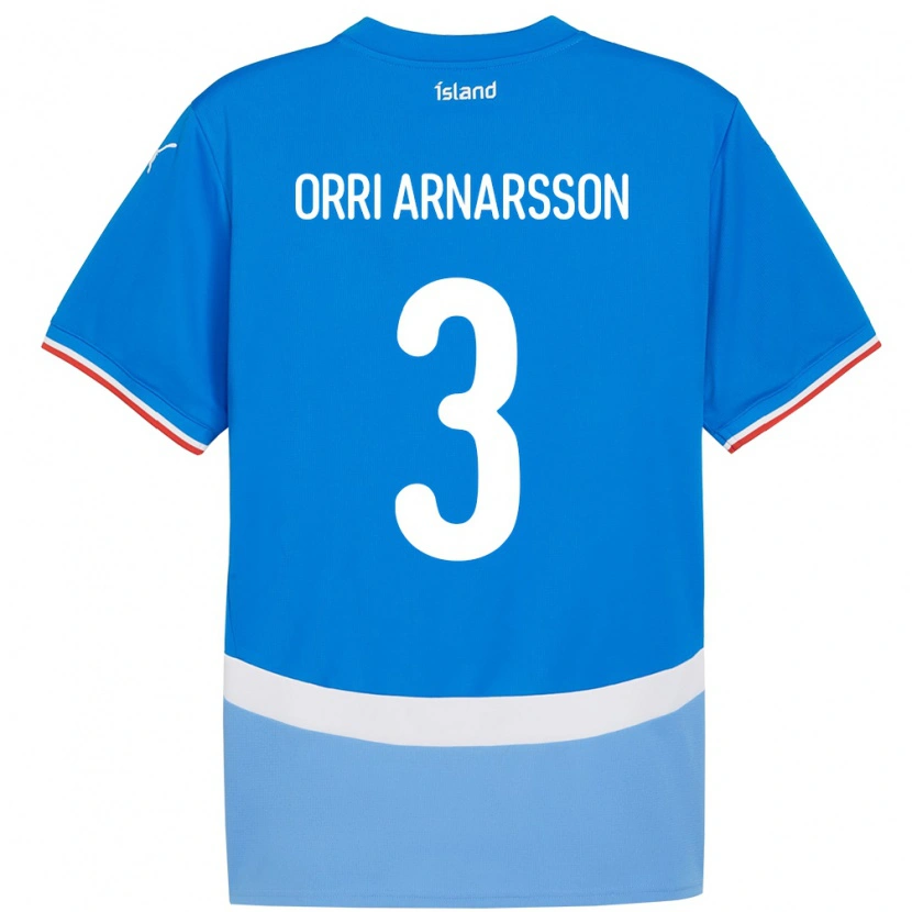 Danxen Kid Iceland Egill Orri Arnarsson #3 Blue Home Jersey 24-26 T-Shirt