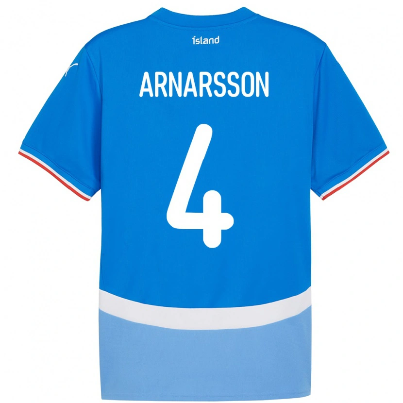 Danxen Kid Iceland Ásbjörn Líndal Arnarsson #4 Blue Home Jersey 24-26 T-Shirt