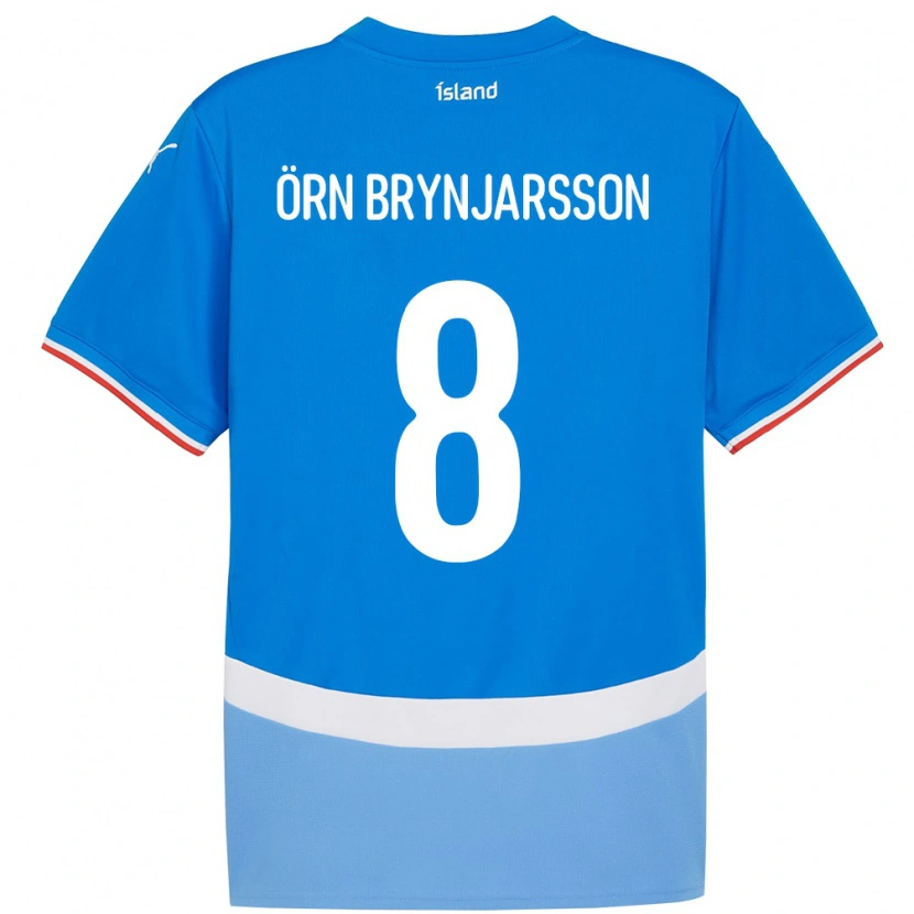 Danxen Kid Iceland Bjarki Örn Brynjarsson #8 Blue Home Jersey 24-26 T-Shirt