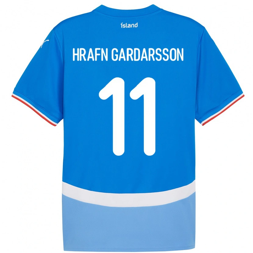 Danxen Kid Iceland Bjarki Hrafn Gardarsson #11 Blue Home Jersey 24-26 T-Shirt