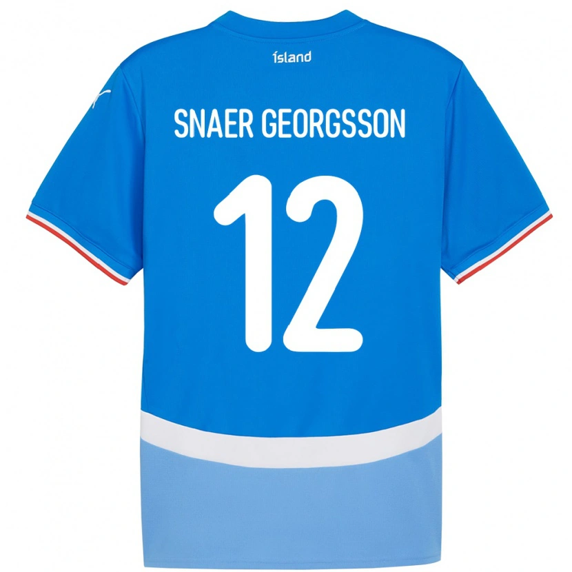 Danxen Kid Iceland Halldór Snaer Georgsson #12 Blue Home Jersey 24-26 T-Shirt