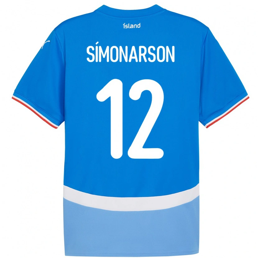 Danxen Kid Iceland Jón Sölvi Símonarson #12 Blue Home Jersey 24-26 T-Shirt