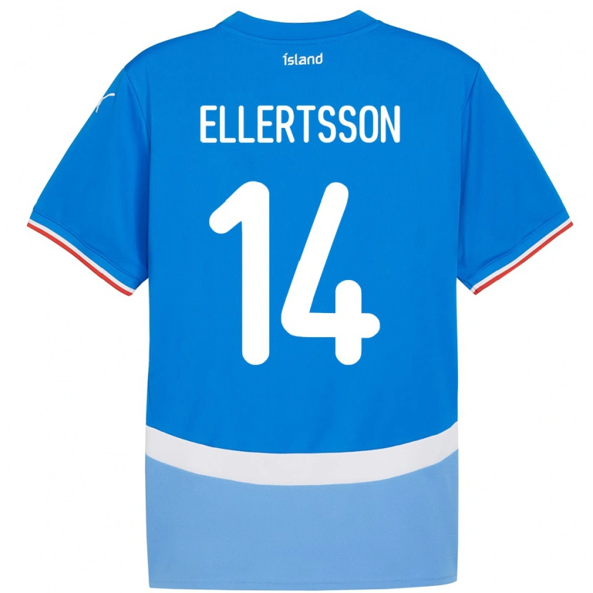 Danxen Kid Iceland Styrmir Jóhann Ellertsson #14 Blue Home Jersey 24-26 T-Shirt