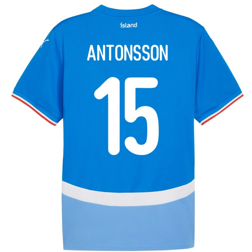 Danxen Kid Iceland Thorsteinn Antonsson #15 Blue Home Jersey 24-26 T-Shirt